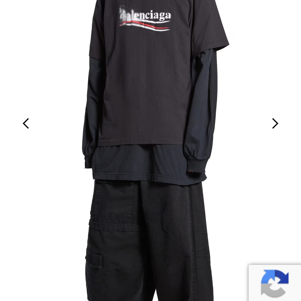 Balenciaga Black Short Sleeve Tee